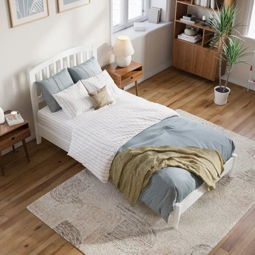 Audriel Solid Wood Low Profile Platform Bed