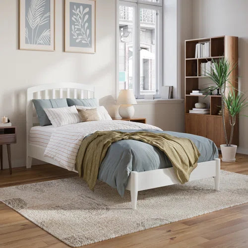 Audriel Solid Wood Low Profile Platform Bed