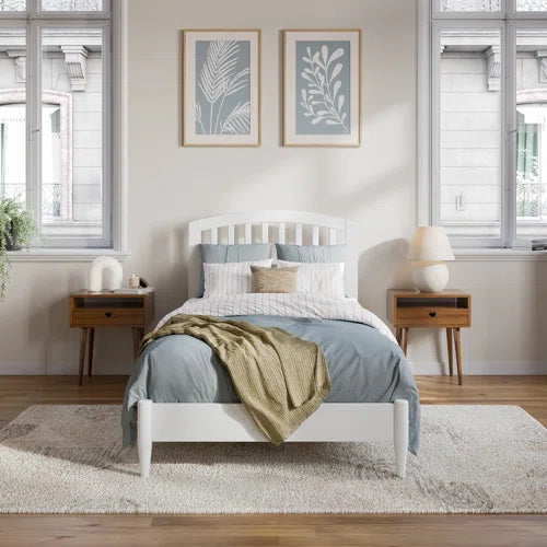 Audriel Solid Wood Low Profile Platform Bed