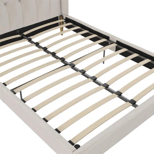 Her Majesty Velvet Queen Platform Bed