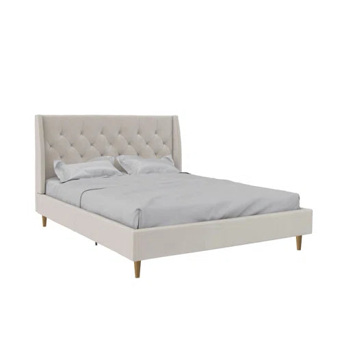 Her Majesty Velvet Queen Platform Bed
