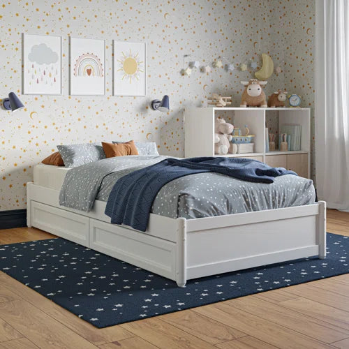 Lamariah Solid Wood Open-Frame Storage Bed