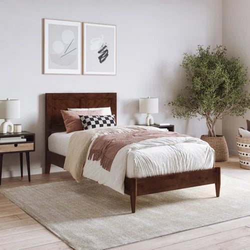 Pascarella Solid Wood Low Profile Platform Bed