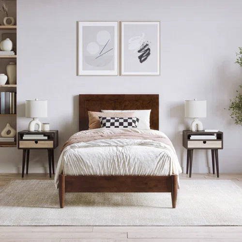 Pascarella Solid Wood Low Profile Platform Bed