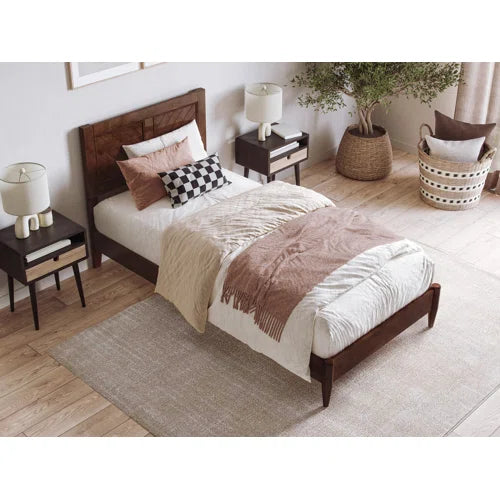 Pascarella Solid Wood Low Profile Platform Bed