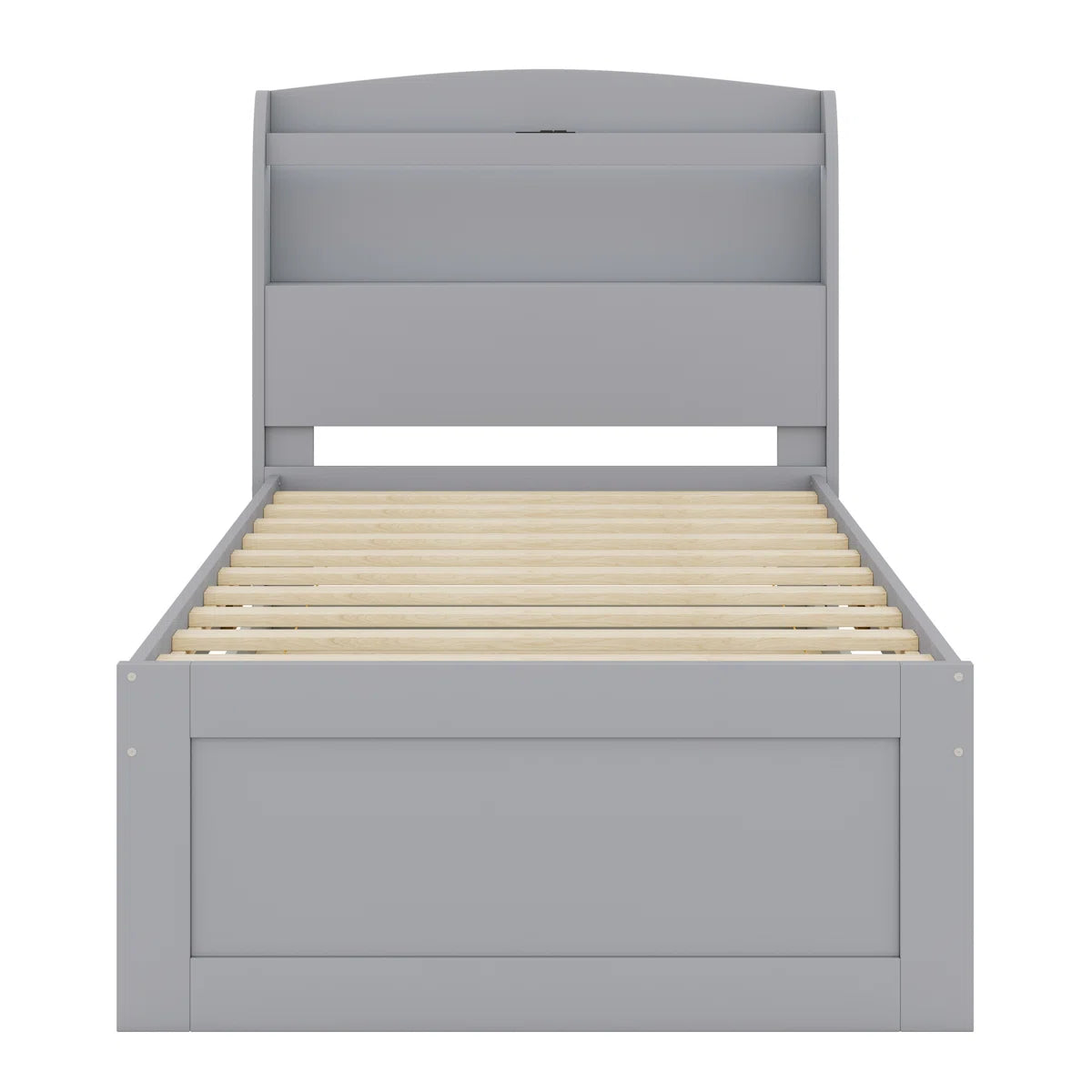 Platform Bed With Storage LED Headboard, Charging Station